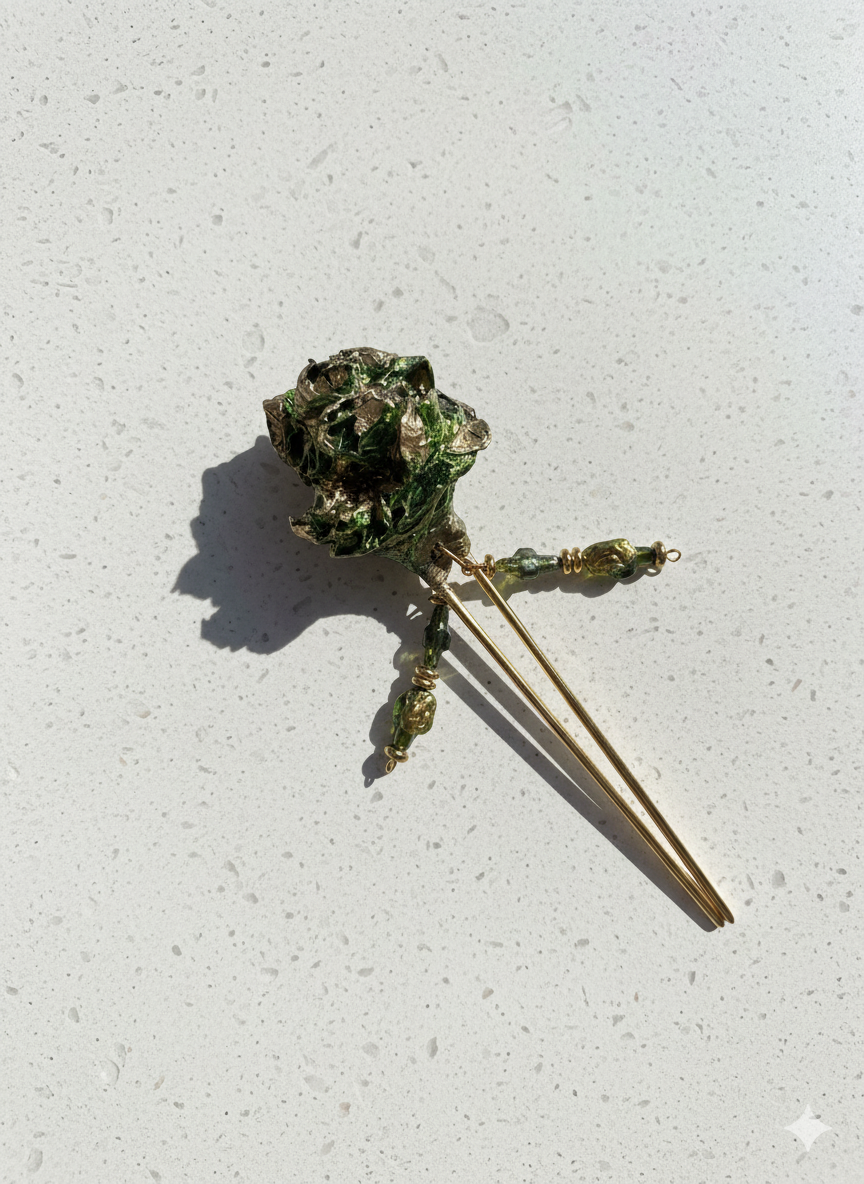 Handmade Paper Hairpin – Organic Inspired Design | Niksa Design
