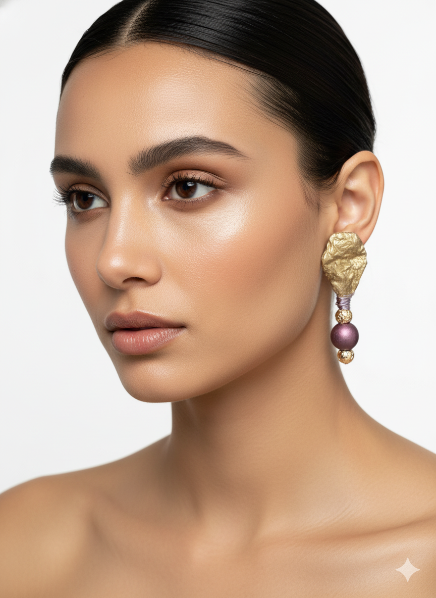 Handmade Paper Earrings – Organic Inspired Design | Niksa Design