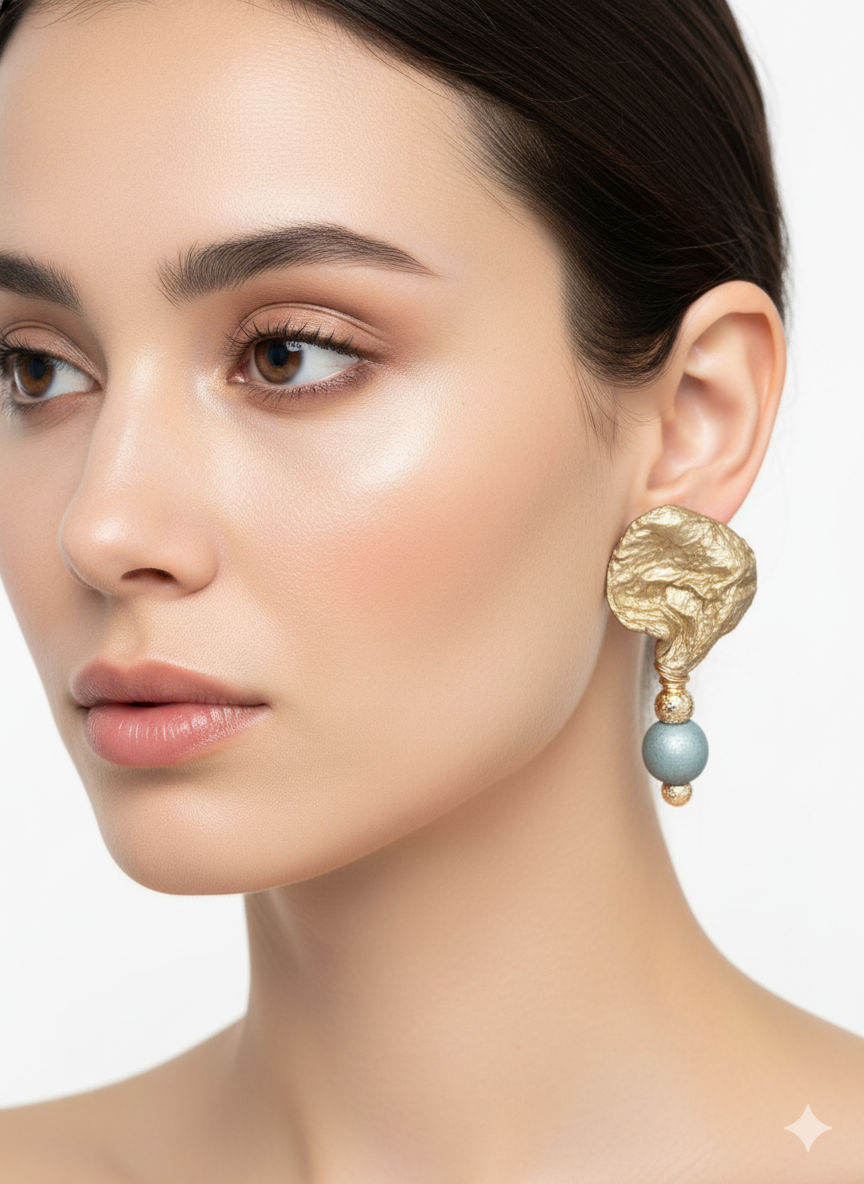 Handmade Paper Earrings – Organic Inspired Design | Niksa Design