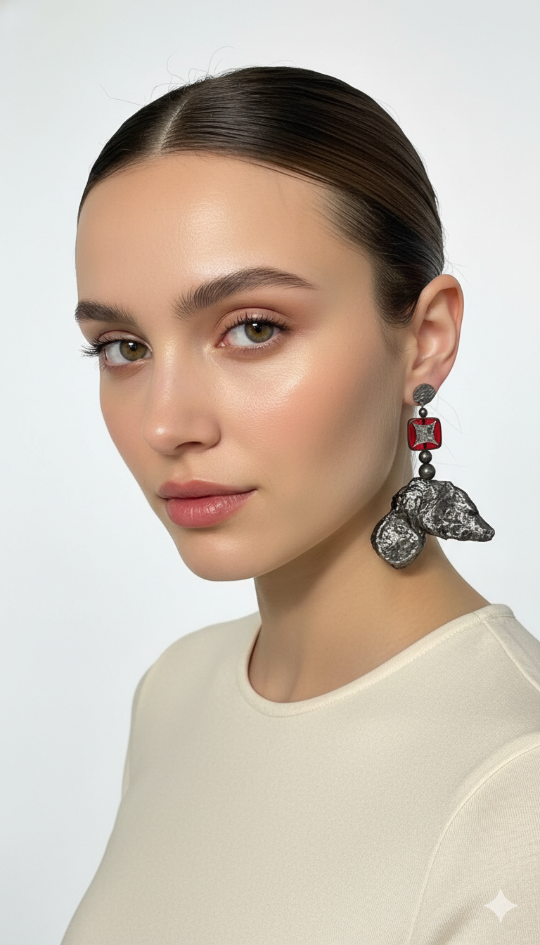 Handmade Paper Earrings – Organic Inspired Design | Niksa Design