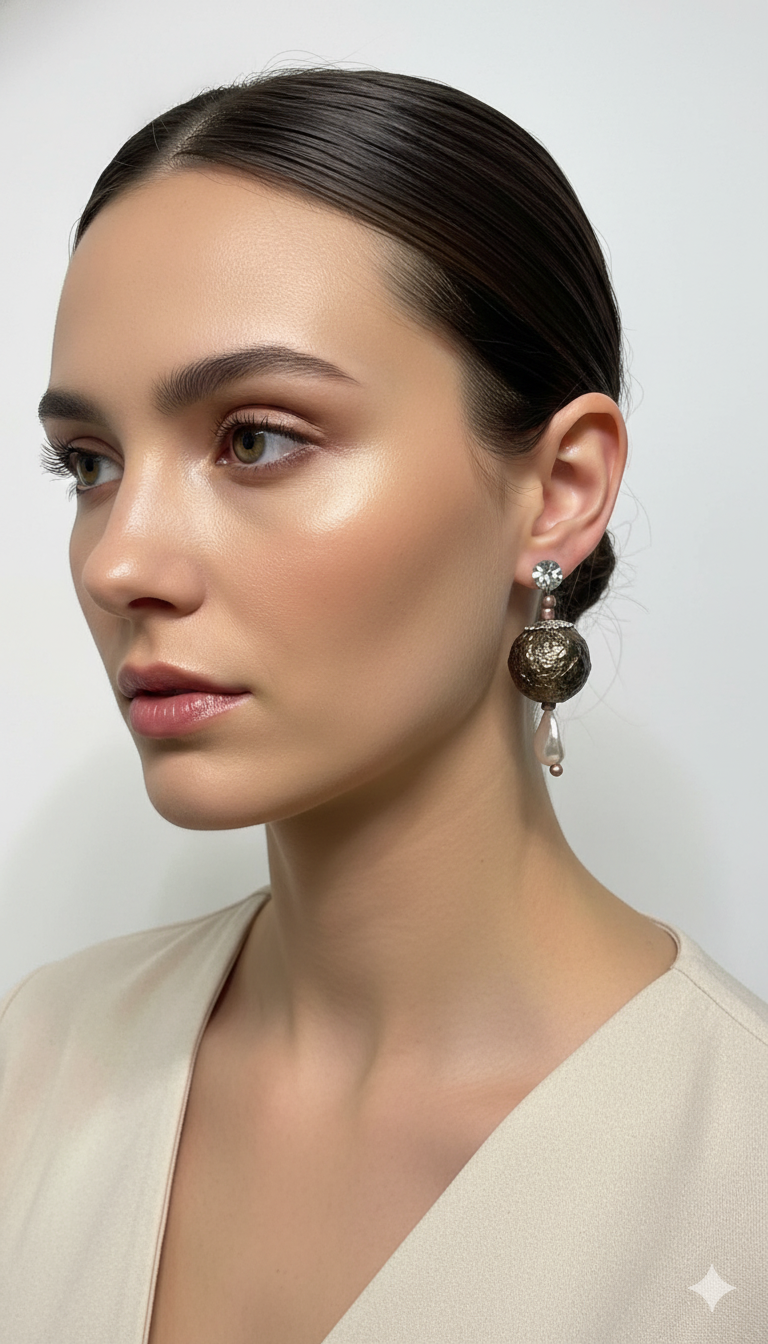 Handmade Paper Earrings – Organic Inspired Design | Niksa Design