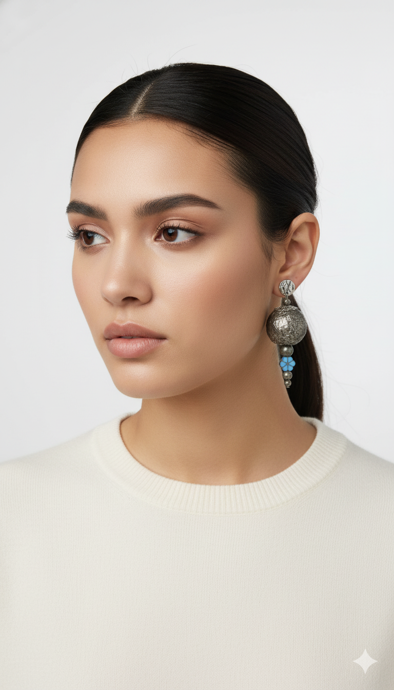 Handmade Paper Earrings – Organic Inspired Design | Niksa Design