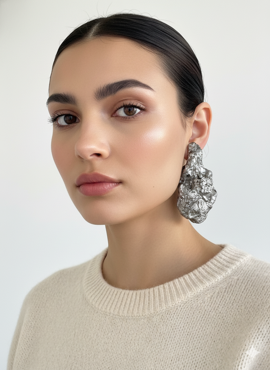 Handmade Paper Earrings – Organic Inspired Design | Niksa Design