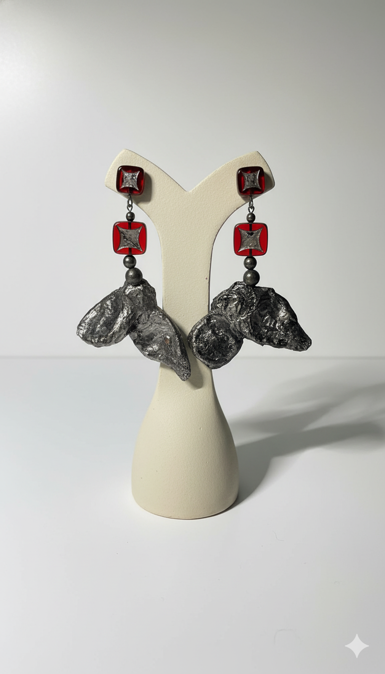 Handmade Paper Earrings – Organic Inspired Design | Niksa Design