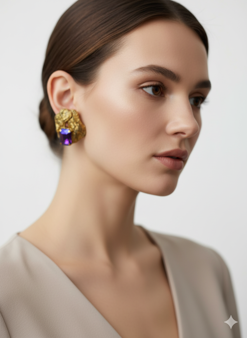 Handmade Paper Earrings – Organic Inspired Design | Niksa Design
