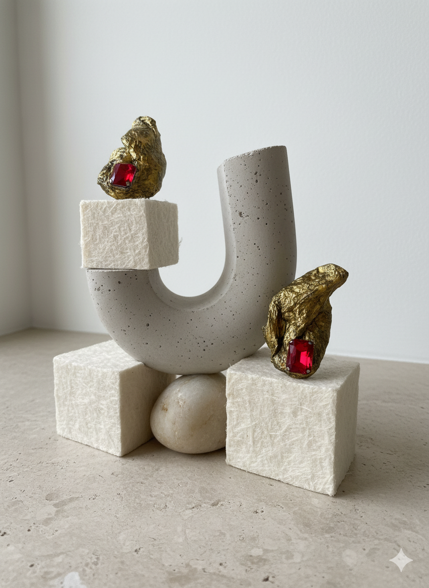 Handmade Paper Earrings – Organic Inspired Design | Niksa Design