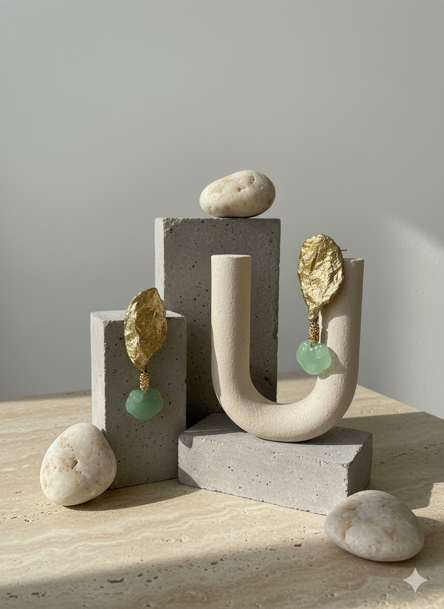 Handmade Paper Earrings – Organic Inspired Design | Niksa Design