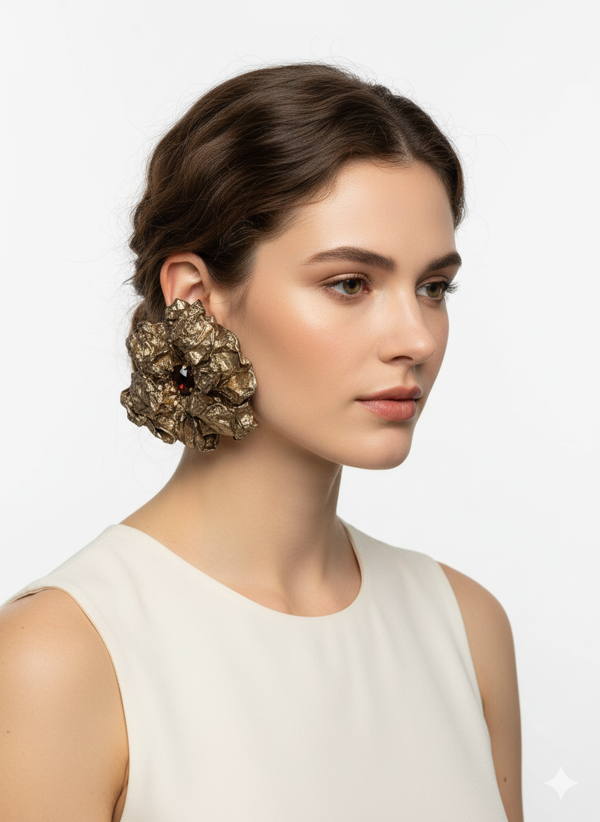 Handmade Paper Earrings – Organic Inspired Design | Niksa Design