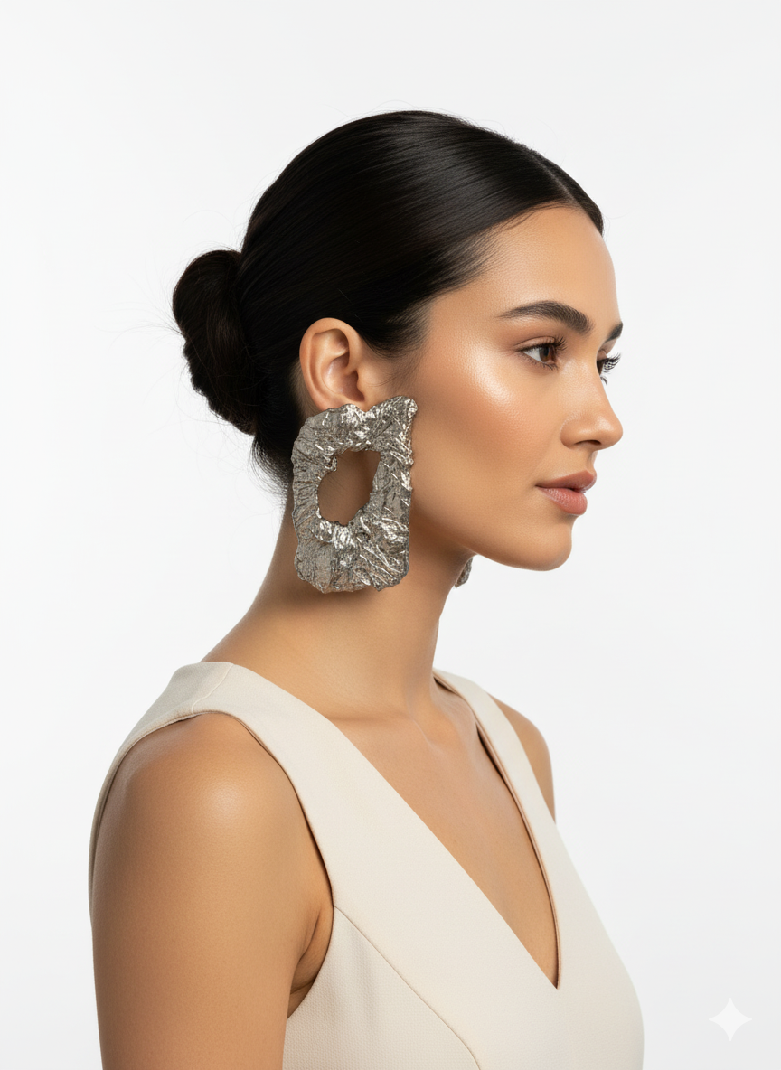 Handmade Paper Earrings – Organic Inspired Design | Niksa Design