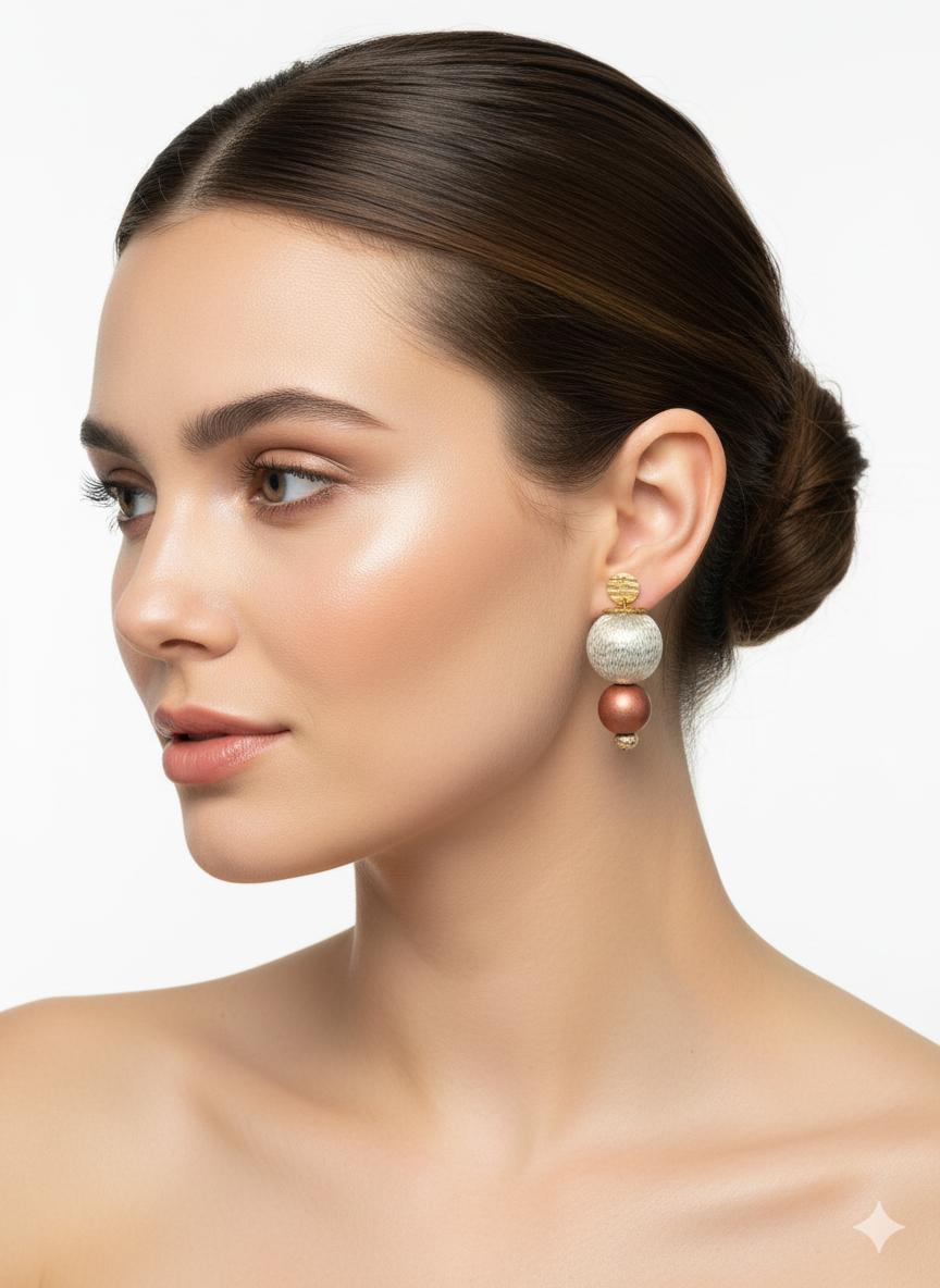 Handmade Paper Earrings – Organic Inspired Design | Niksa Design