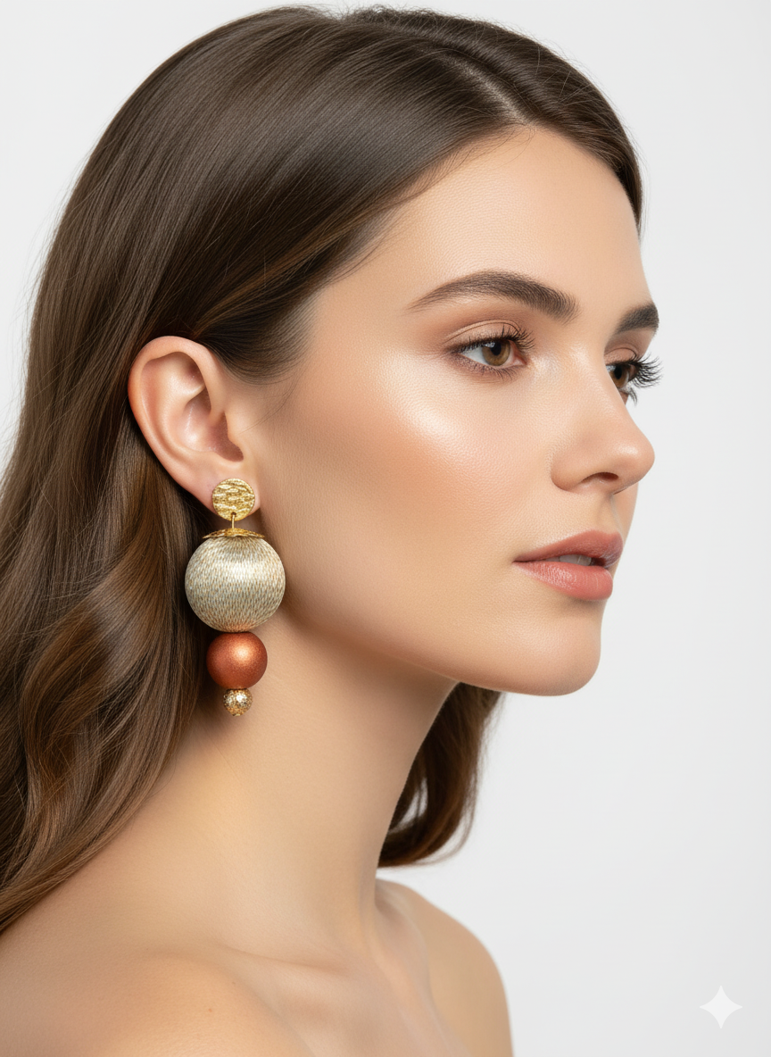 Handmade Paper Earrings – Organic Inspired Design | Niksa Design
