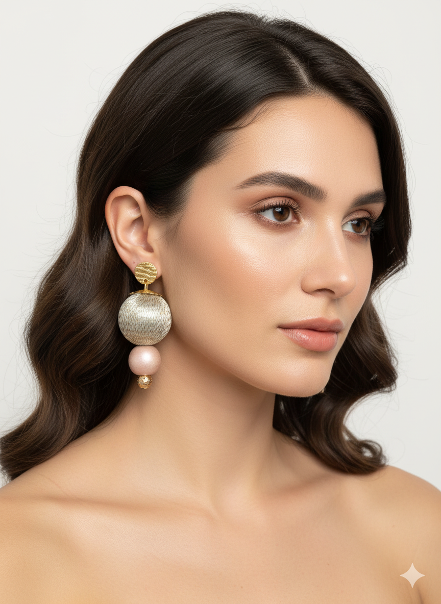 Tension in Balance — Handmade Sculptural Paper Earrings — image 4