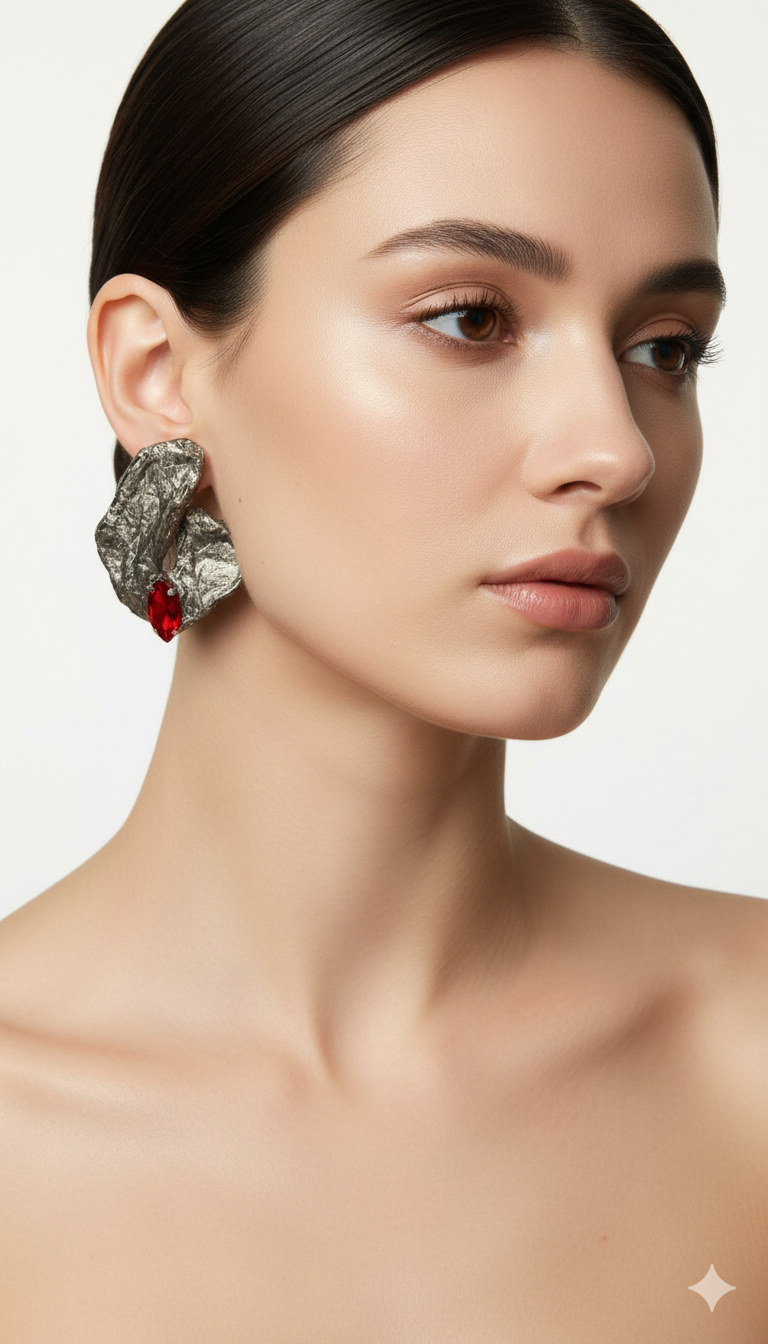 Handmade Paper Earrings – Organic Inspired Design | Niksa Design