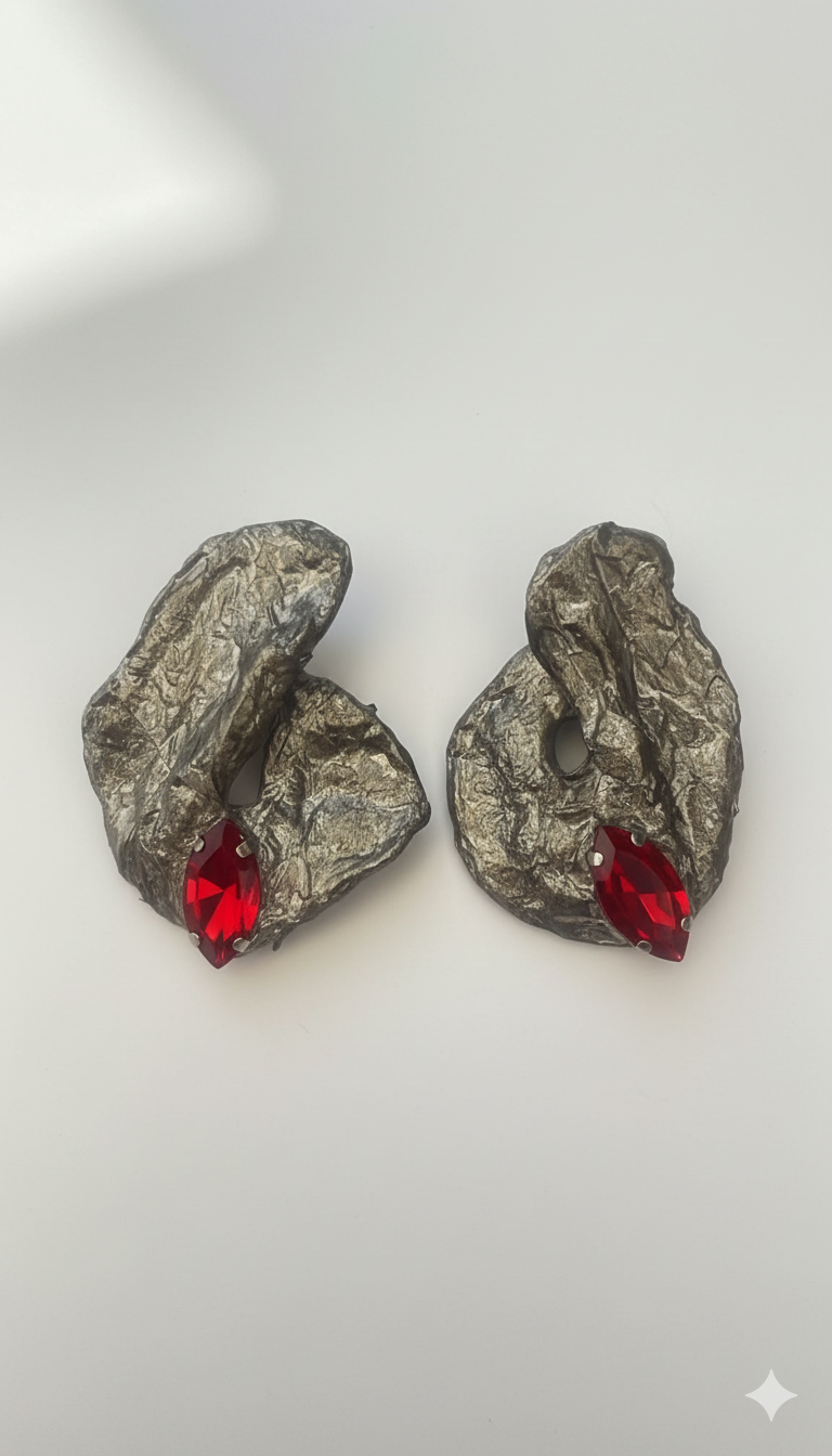 Handmade Paper Earrings – Organic Inspired Design | Niksa Design