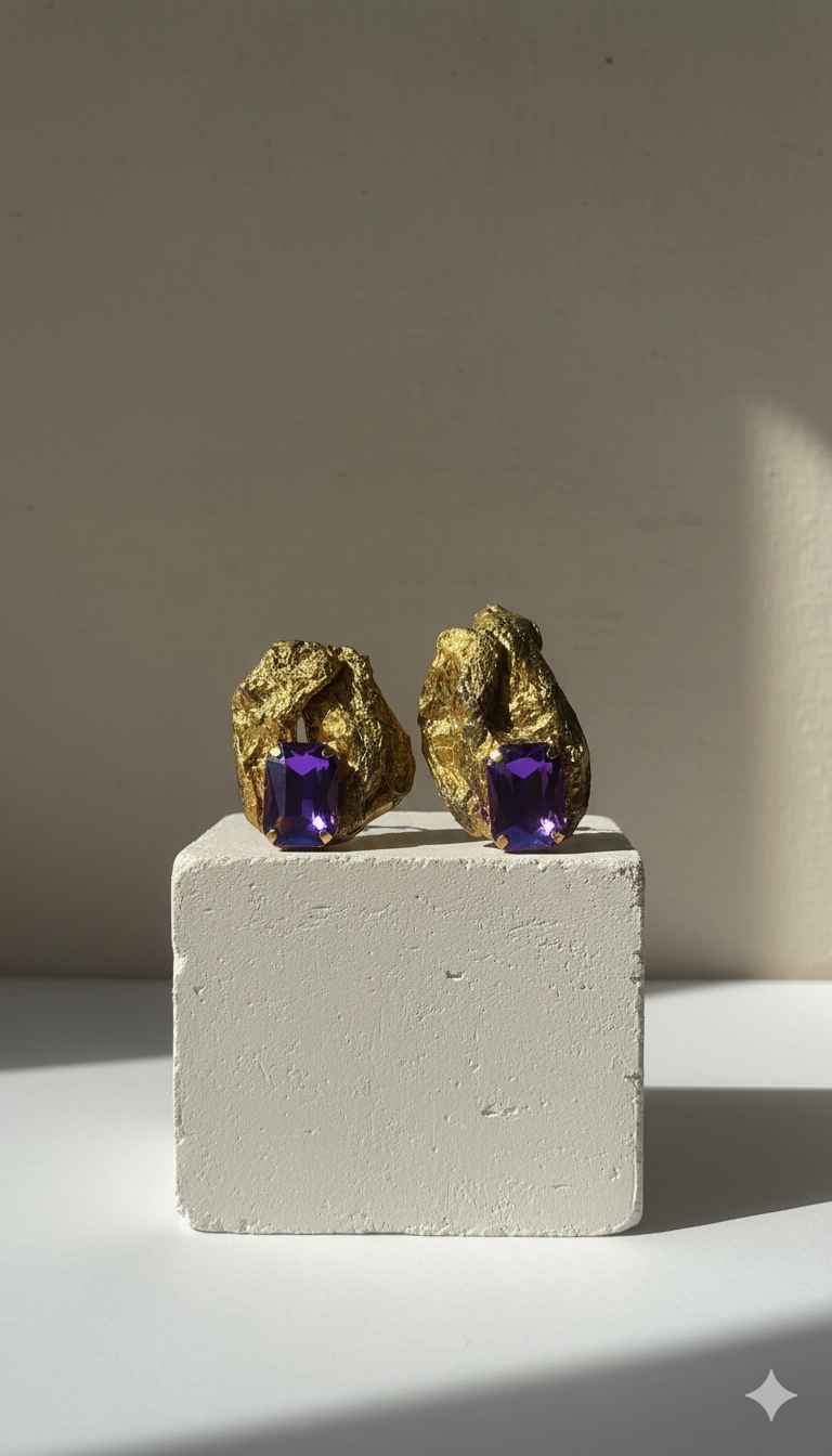 Handmade Paper Earrings – Organic Inspired Design | Niksa Design