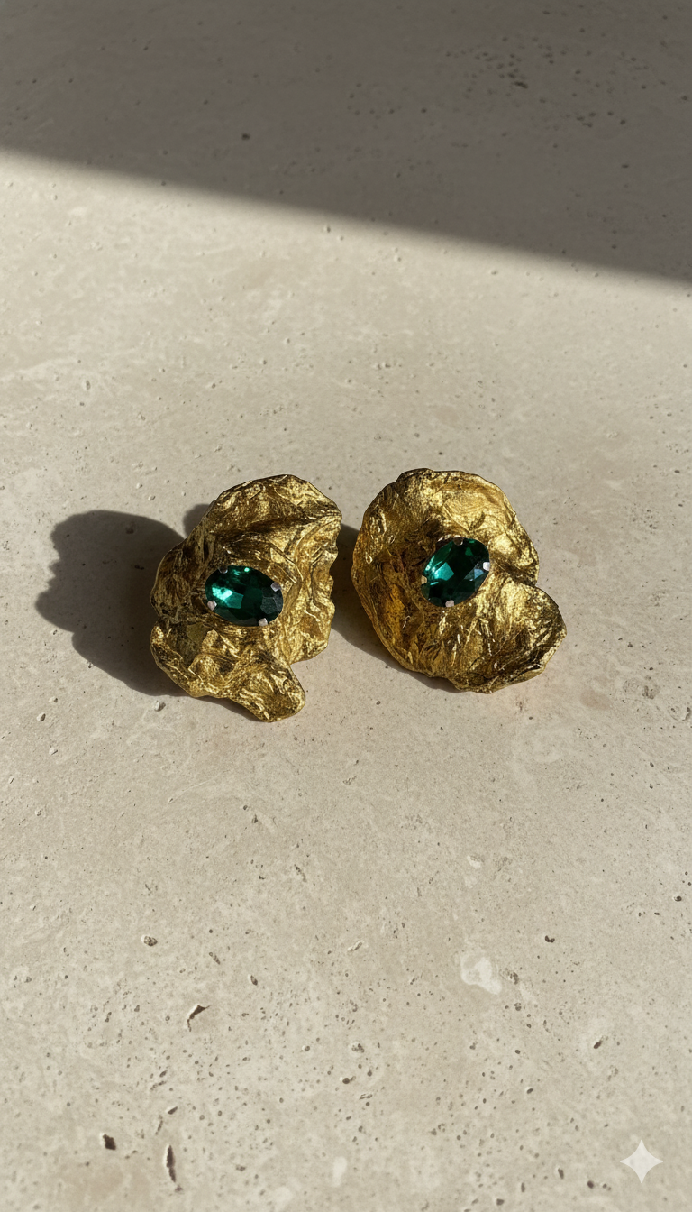 Handmade Paper Earrings – Organic Inspired Design | Niksa Design
