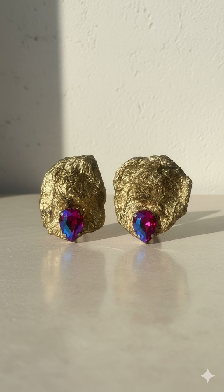 Handmade Paper Earrings – Organic Inspired Design | Niksa Design