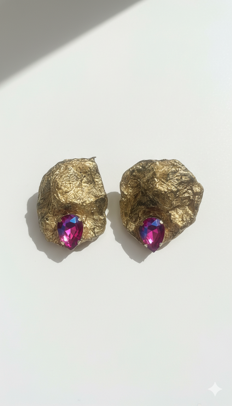 Handmade Paper Earrings – Organic Inspired Design | Niksa Design