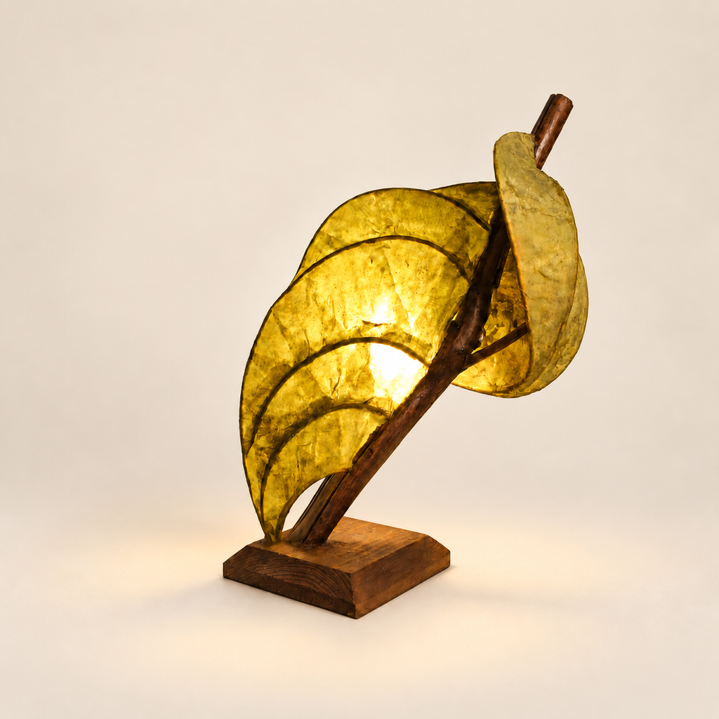 Forest Flow sculptural lamp, main view on warm ivory