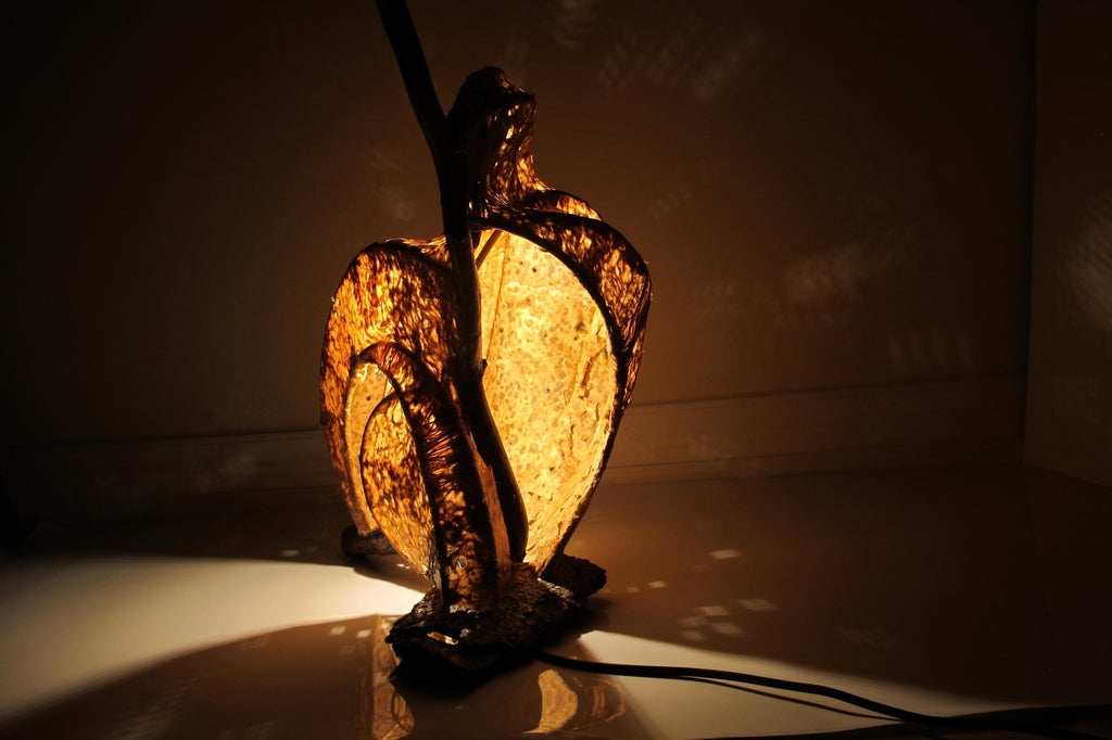 Fernlight – Sculptural Wooden Table Lamp | Handmade Eco-Friendly Light | Nature-Inspired Home Decor