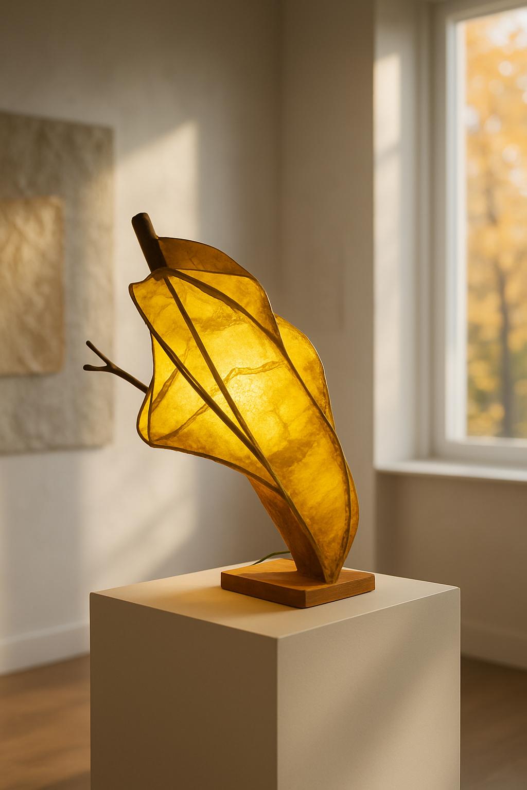 Forest Flow Handmade Sculptural Wooden Lamp Artistic Ambient Light Eco Friendly Home Decor