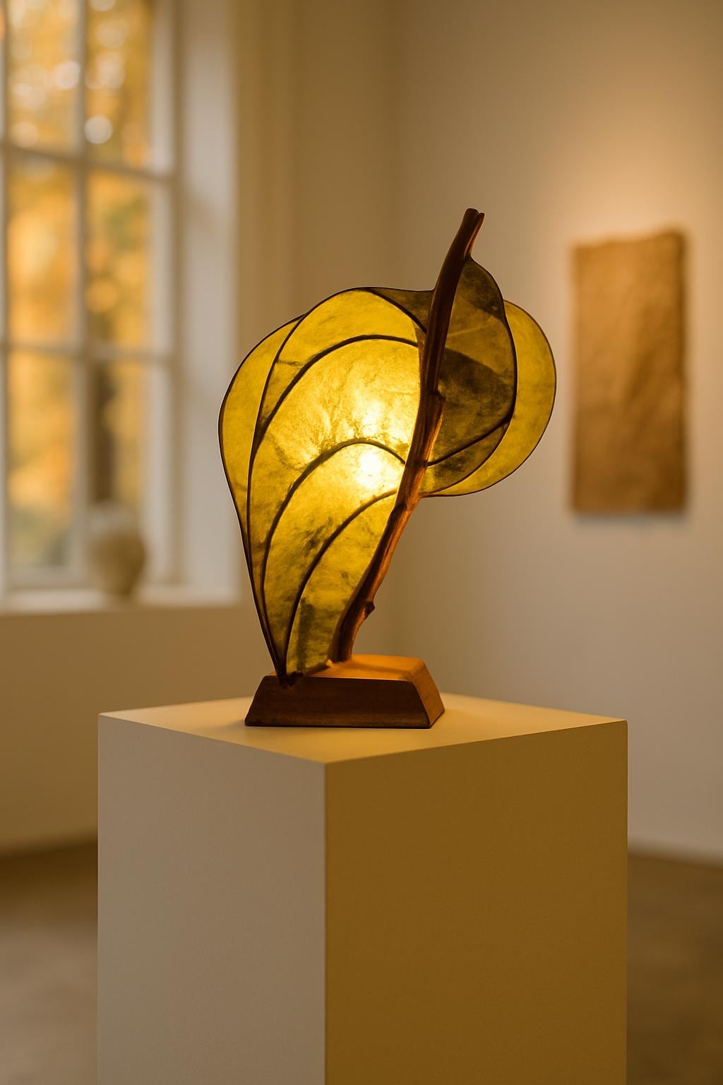 Forest Flow Handmade Sculptural Wooden Lamp Artistic Ambient Light Eco Friendly Home Decor