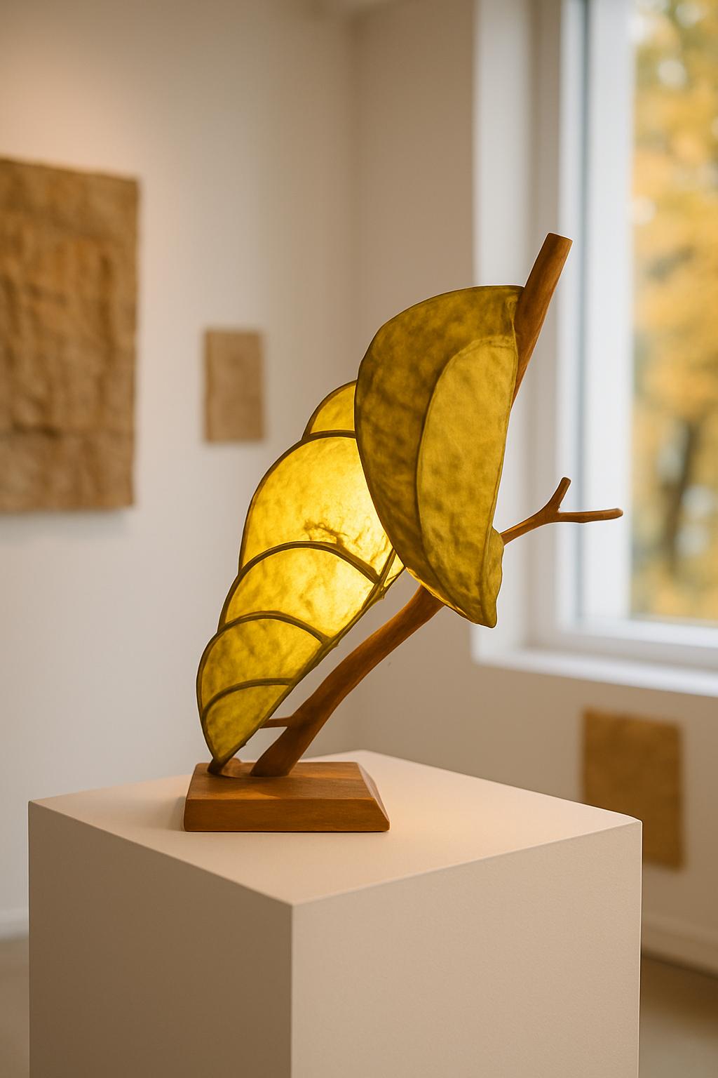 Forest Flow Handmade Sculptural Wooden Lamp Artistic Ambient Light Eco Friendly Home Decor