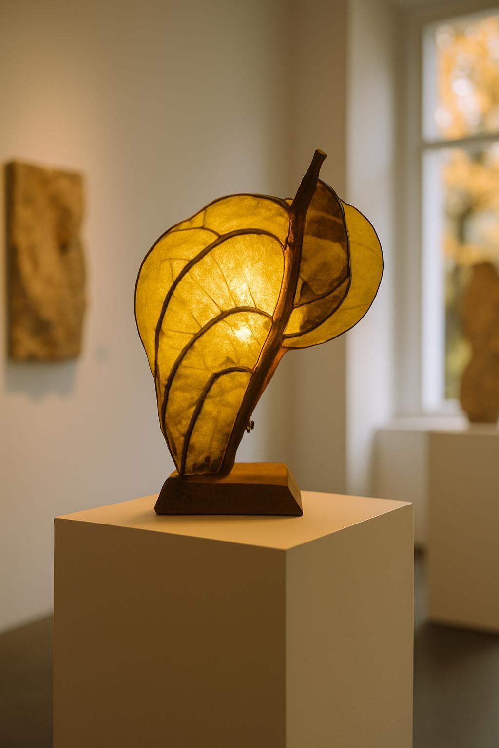 Forest Flow Handmade Sculptural Wooden Lamp Artistic Ambient Light Eco Friendly Home Decor