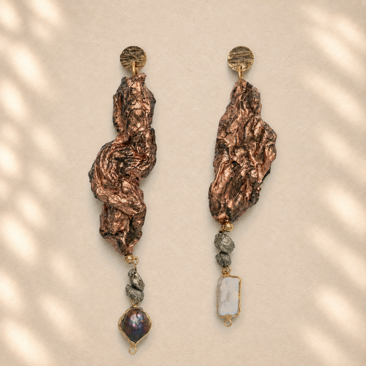 Living Balance — Handmade Sculptural Paper Earrings