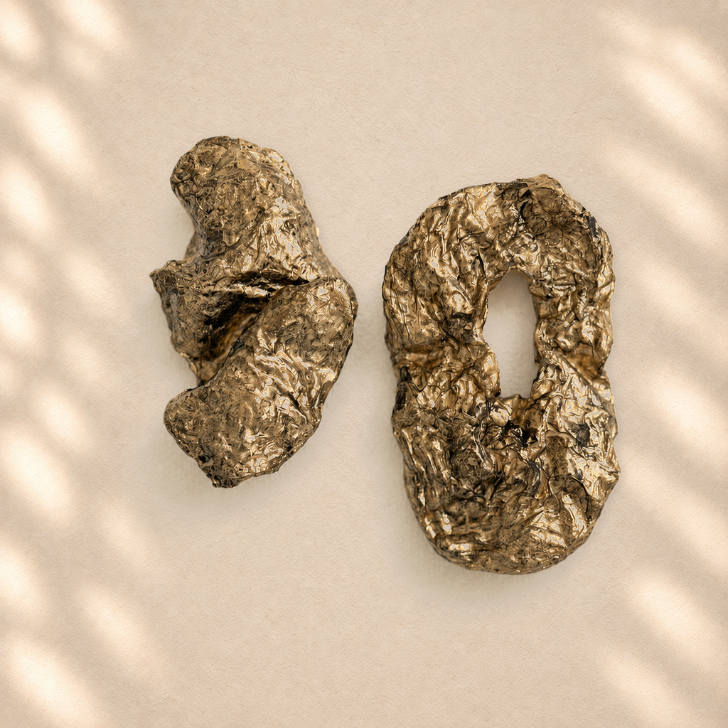 Shaped Equilibrium — Handmade Sculptural Paper Earrings