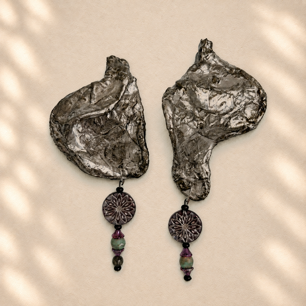Folded Resolve — Handmade Sculptural Paper Earrings