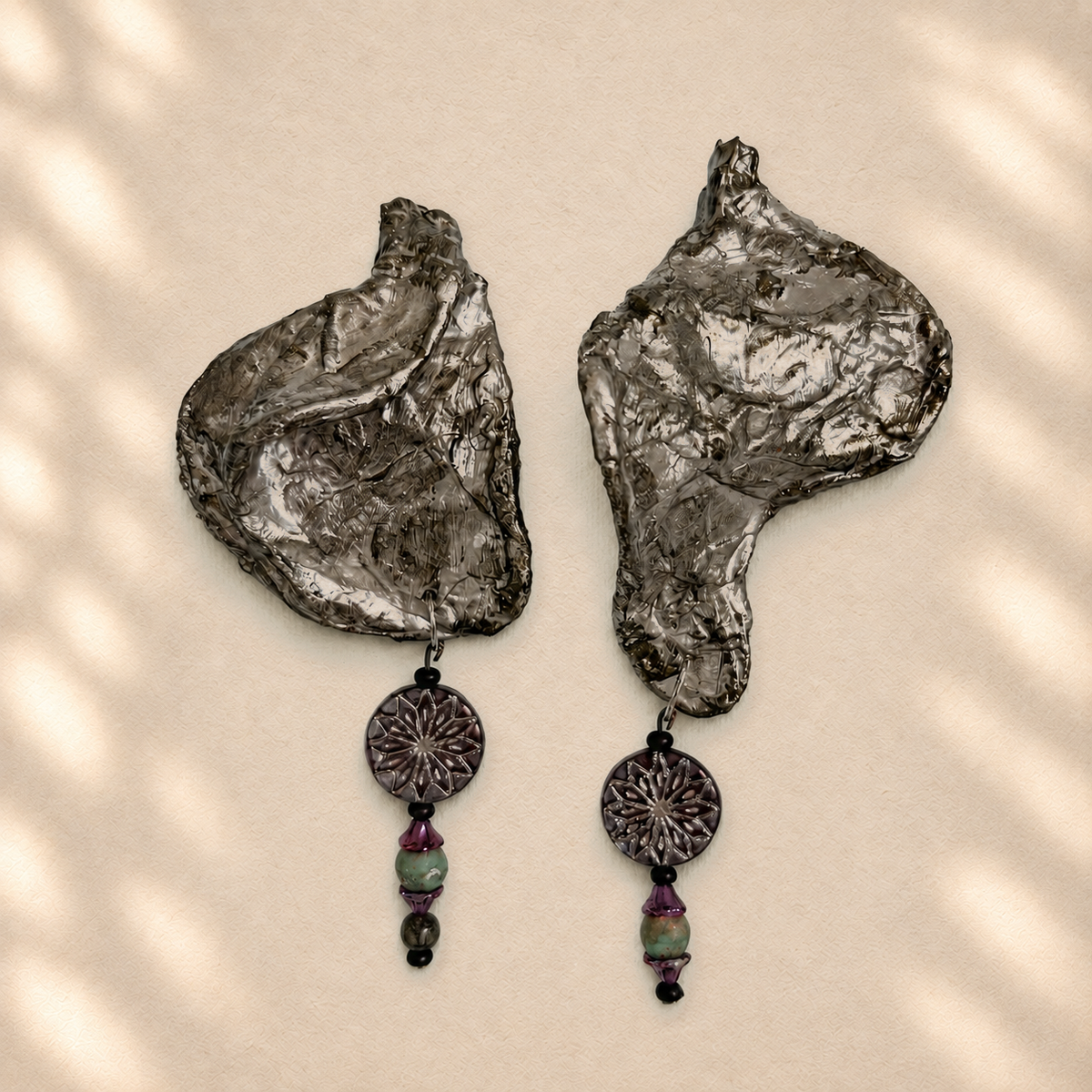 Folded Resolve — Handmade Sculptural Paper Earrings