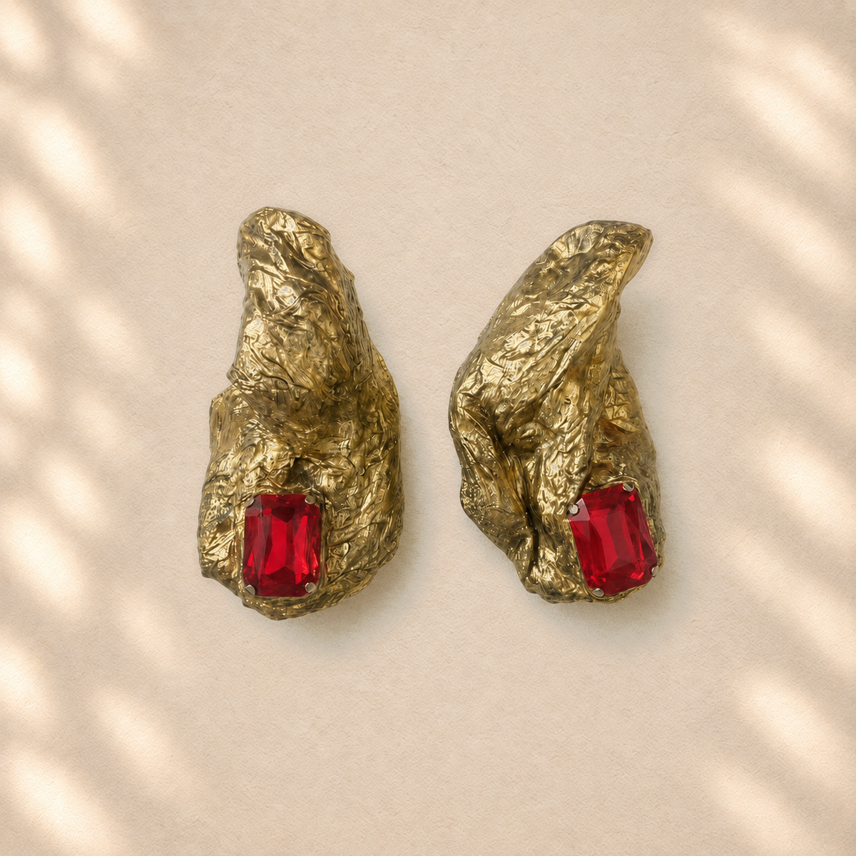 Twisted Terrain — Handmade Sculptural Paper Earrings