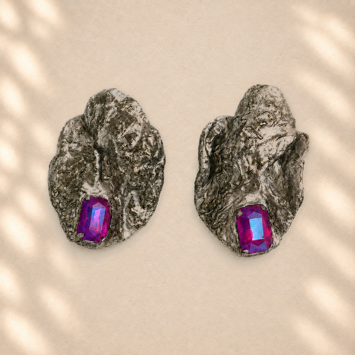 Quiet Rupture — Handmade Sculptural Paper Earrings