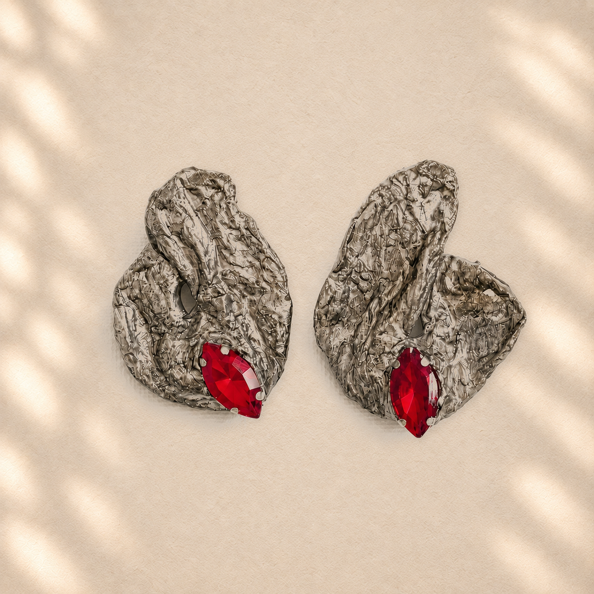 Held Horizon — Handmade Sculptural Paper Earrings
