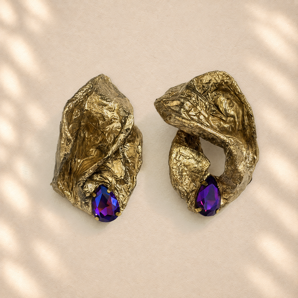 Folded Light — Handmade Sculptural Paper Earrings