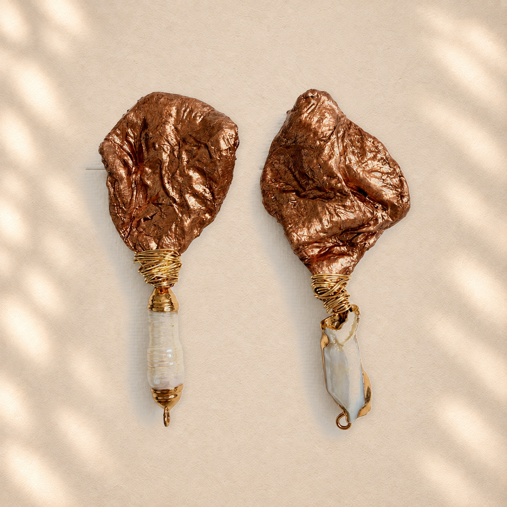 Resilient Matter — Handmade Sculptural Paper Earrings