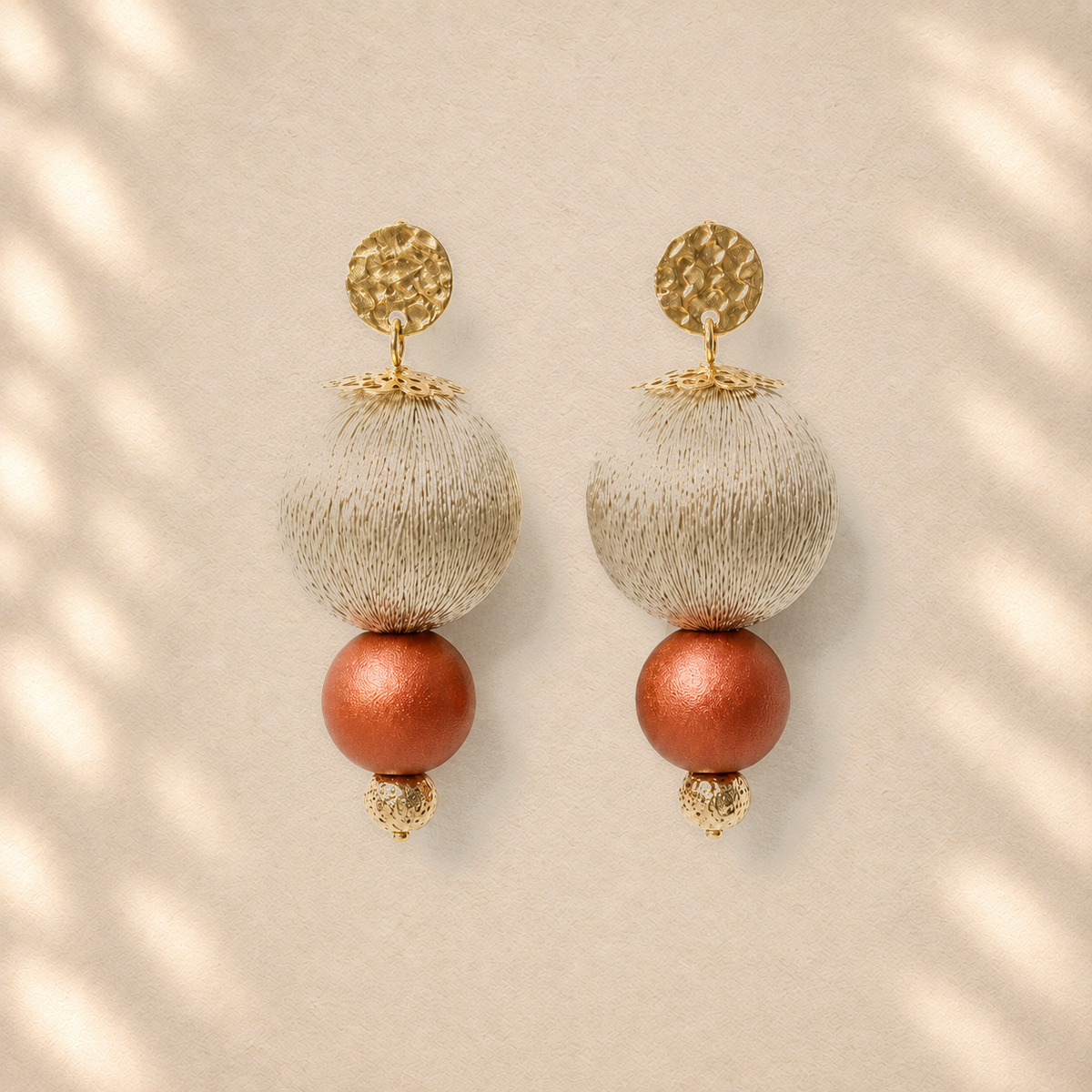 Tension in Balance — Handmade Sculptural Paper Earrings