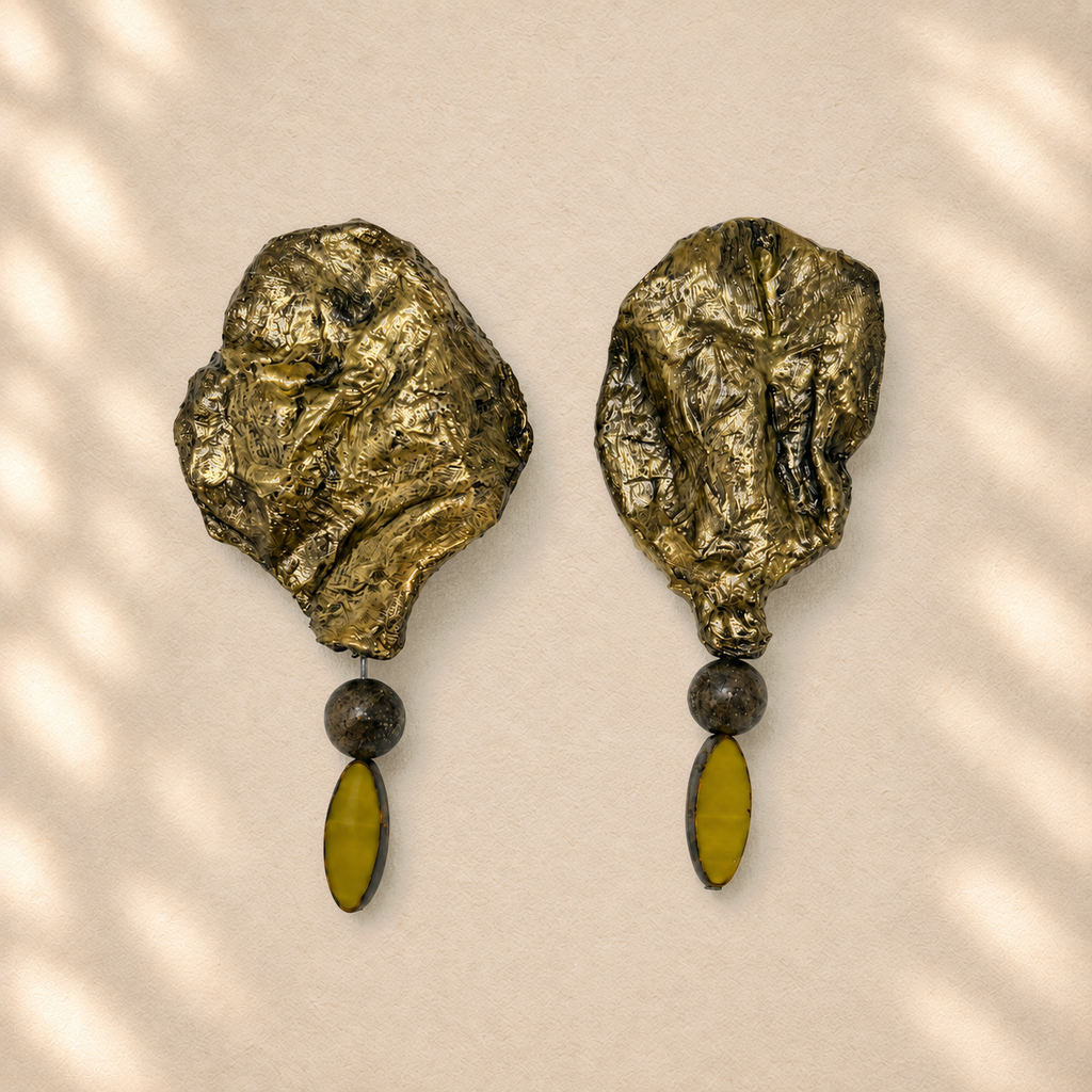 Shifting Matter — Handmade Sculptural Paper Earrings