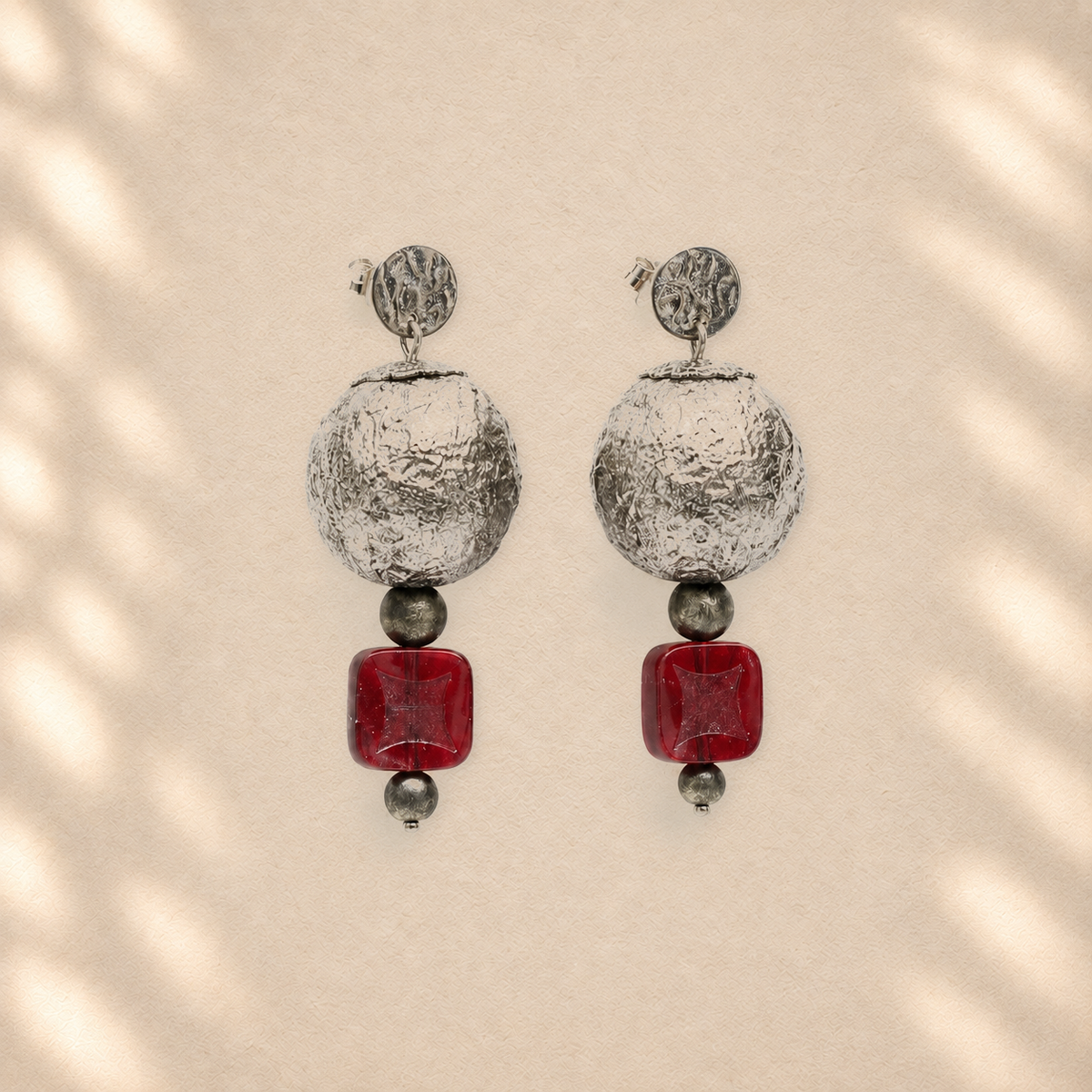Unfolding Matter — Handmade Sculptural Paper Earrings