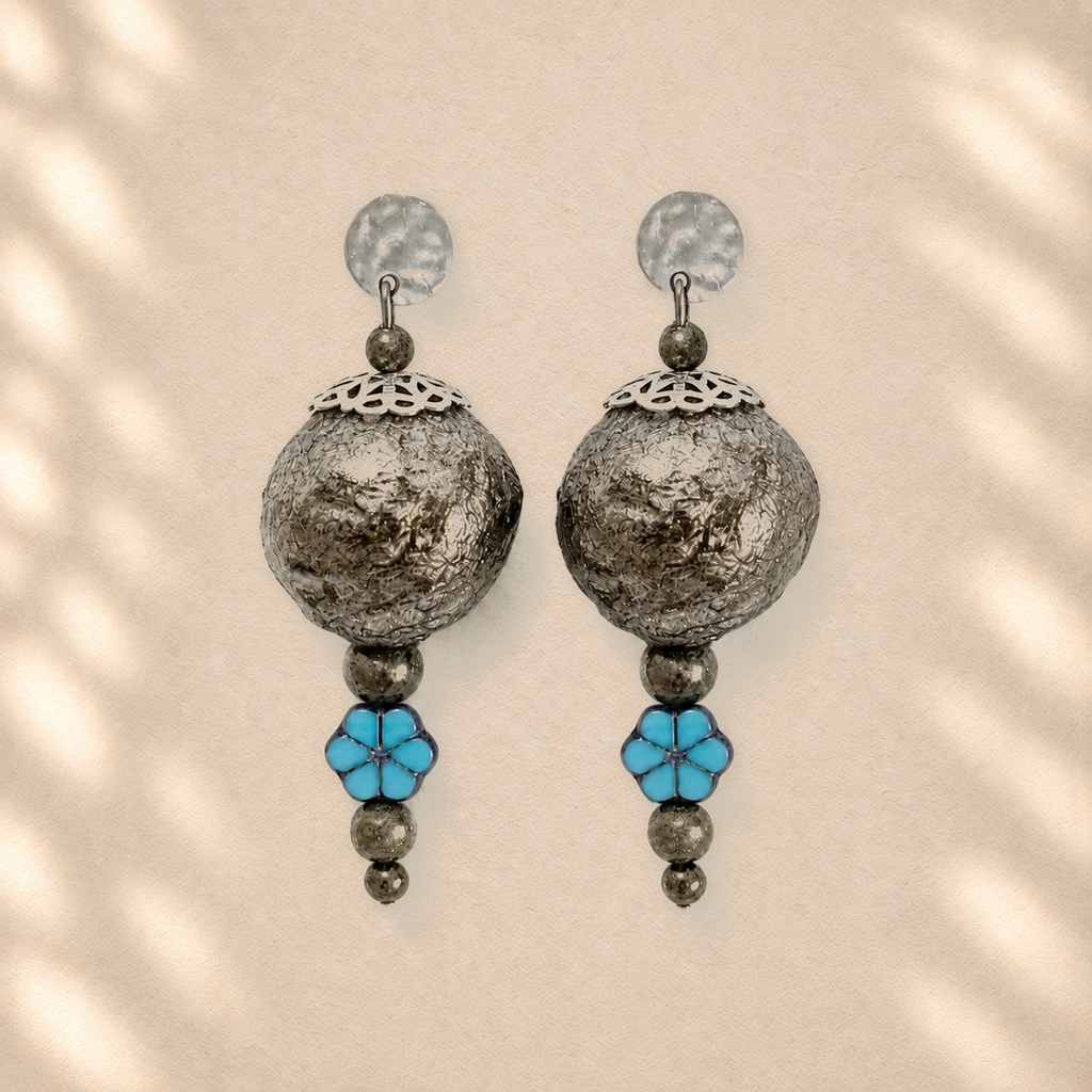 Quiet Torsion — Handmade Sculptural Paper Earrings