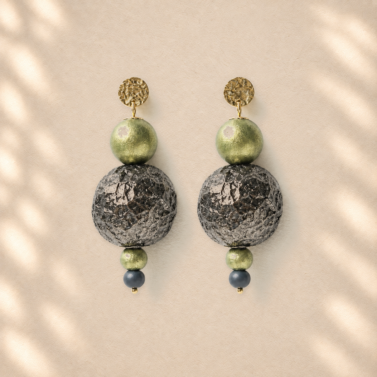 Orbital Balance — Handmade Sculptural Paper Earrings