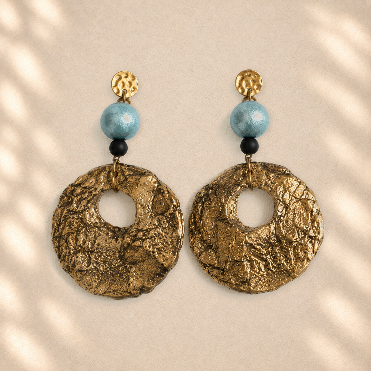 Shaped by Pressure — Handmade Sculptural Paper Earrings