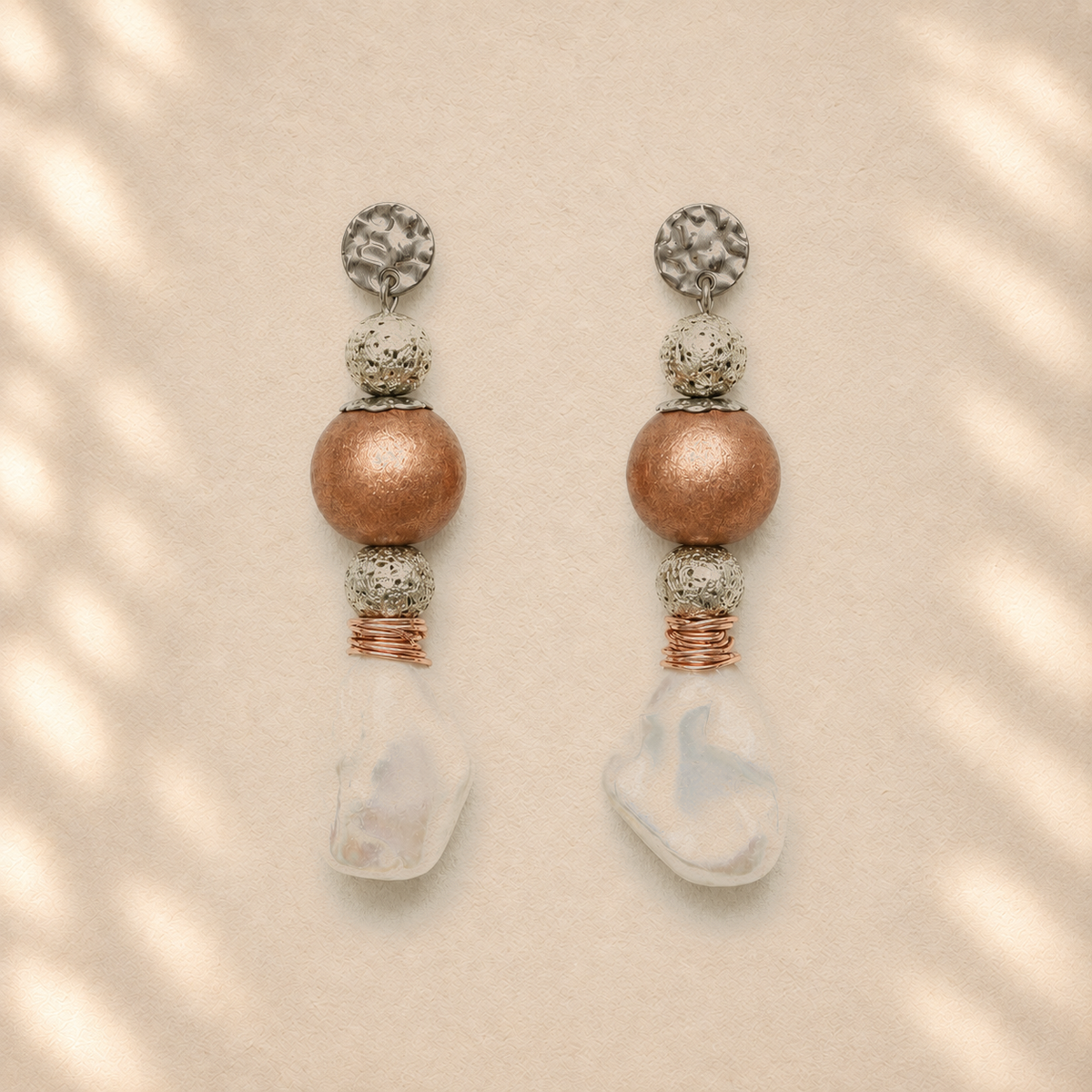Suspended Matter — Handmade Sculptural Paper Earrings