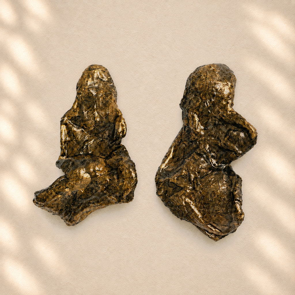 Resilient Arc — Handmade Sculptural Paper Earrings