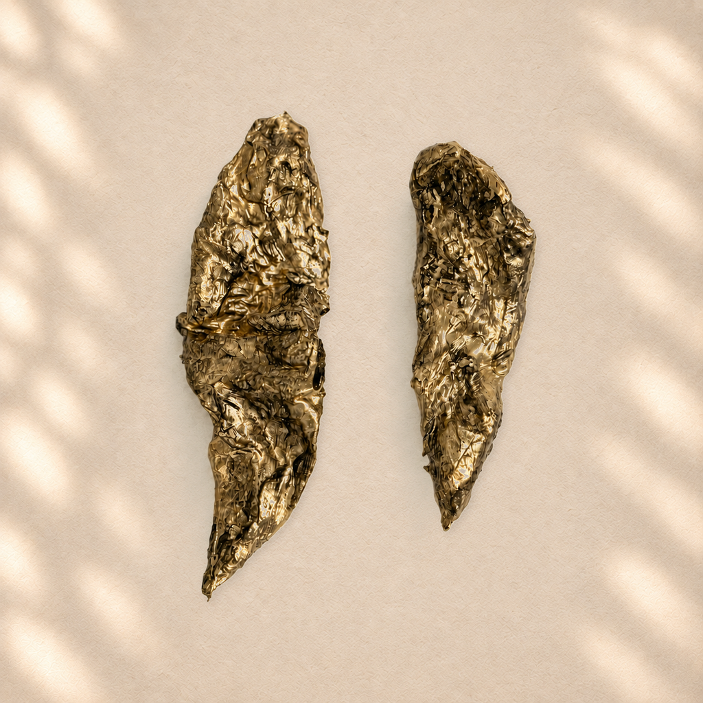 Held Tension — Handmade Sculptural Paper Earrings