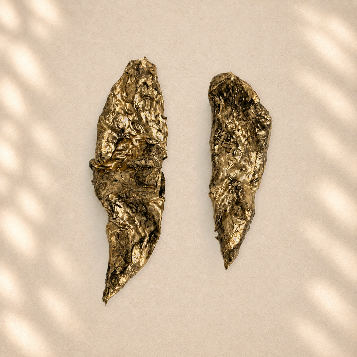 Held Tension — Handmade Sculptural Paper Earrings