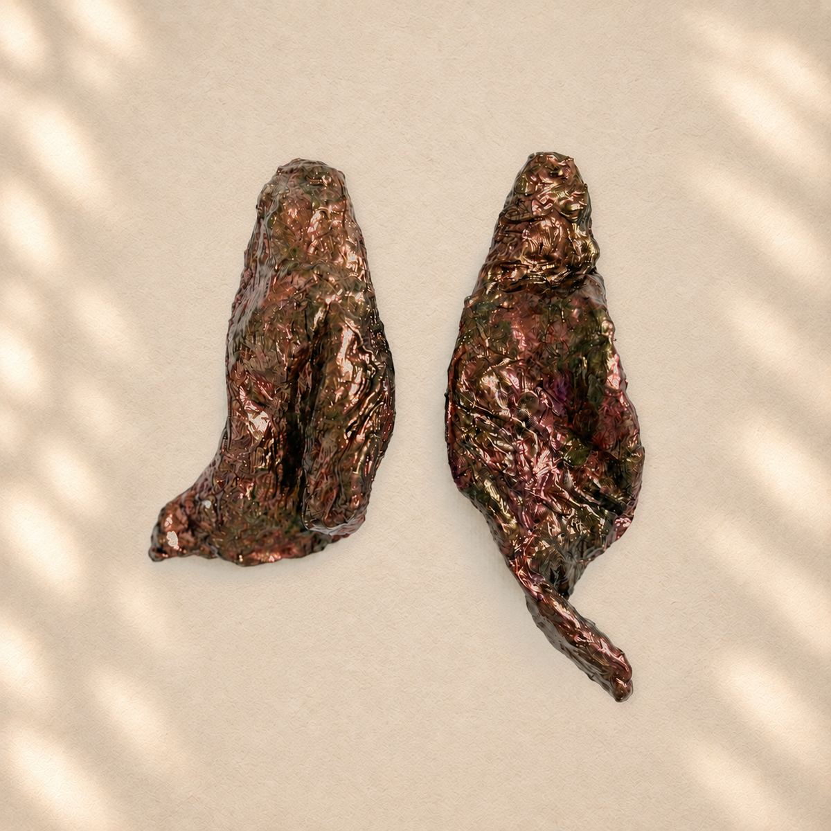 Ember Fold — Handmade Sculptural Paper Earrings