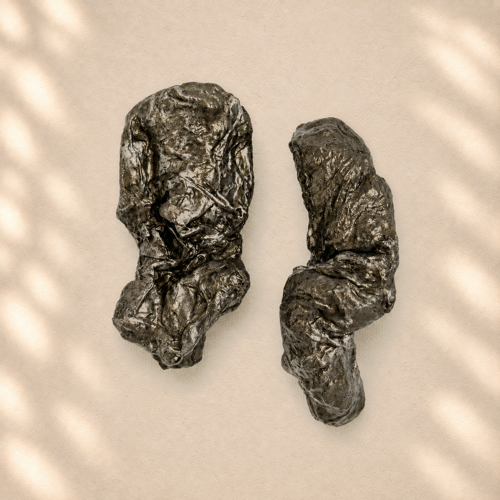 Compressed Earth — Handmade Sculptural Paper Earrings
