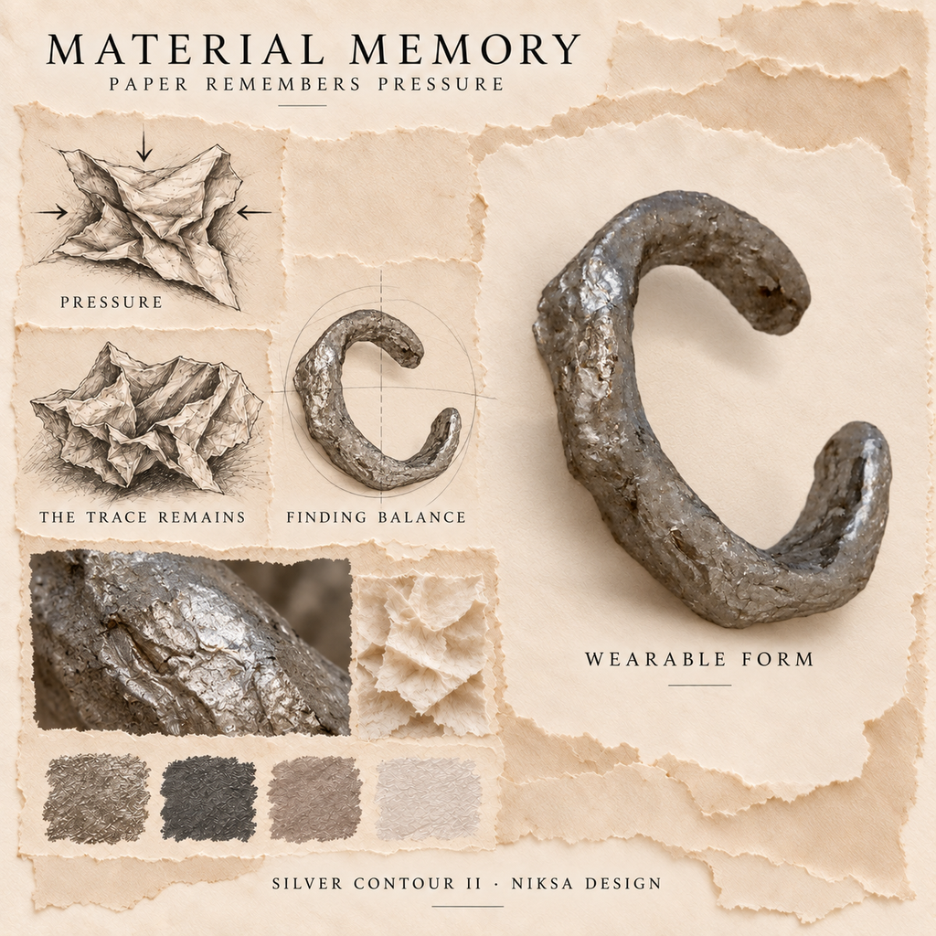 Silver Contour II - Material Memory concept